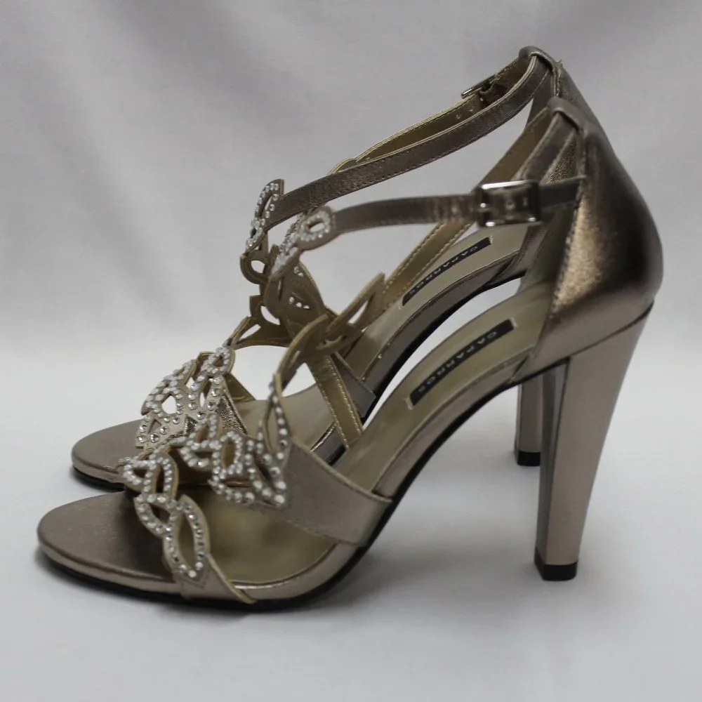 NWOT Caparros Dress Heels, Brush Gold Color